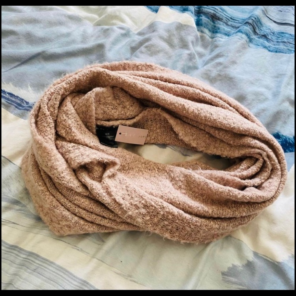 Pink infinity scarf